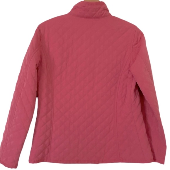 SIGRID OLSEN SPORT Mauve Pink Quilted Snap Front Jacket Size Small/Petite - Picture 3 of 7